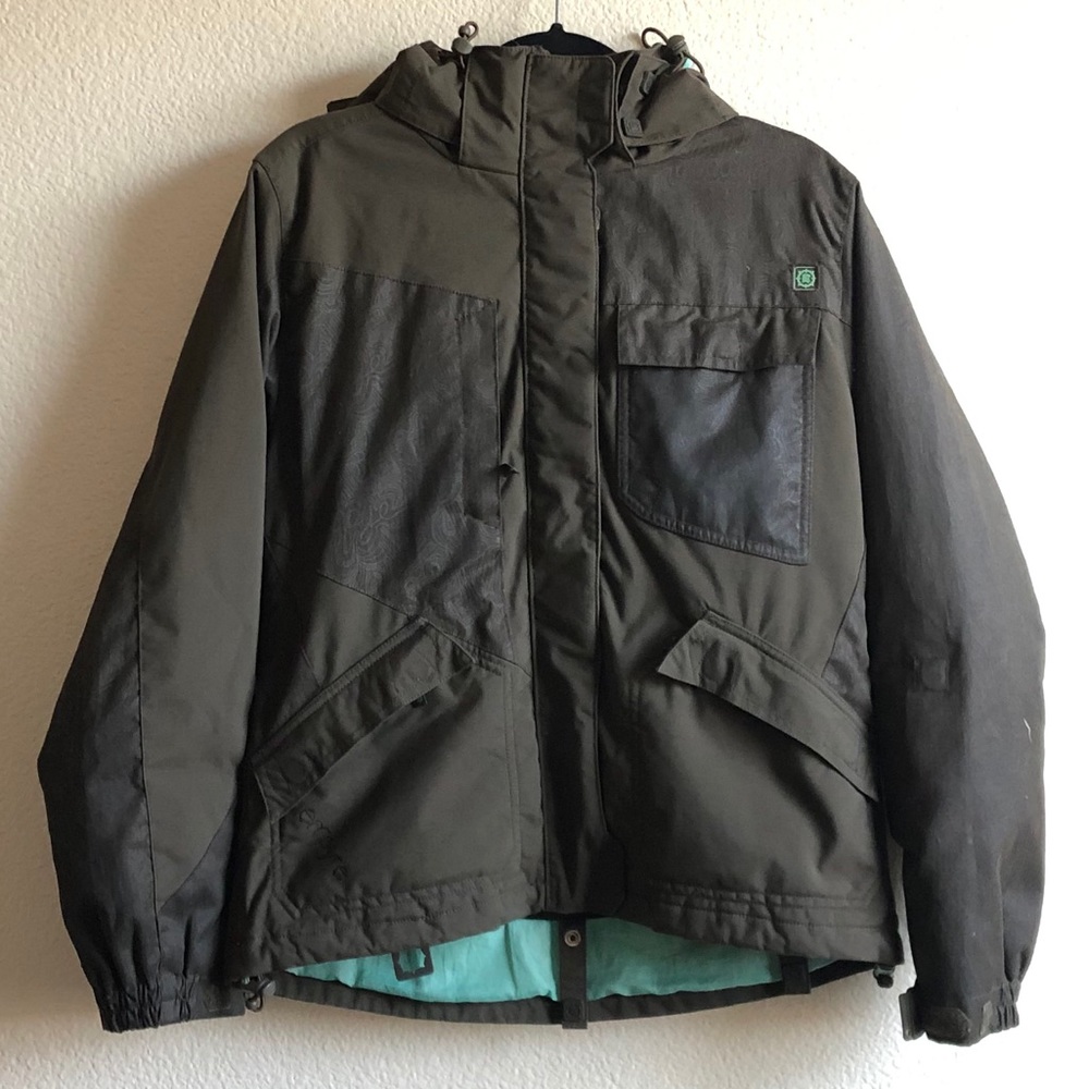Empyre Olive Snow Winter Jacket w/Removable Hood